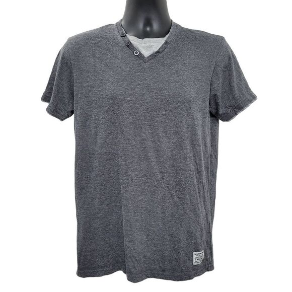 3/$20 Y2K Plain Grey Top Short Sleeve Size: Small - Picture 1 of 6